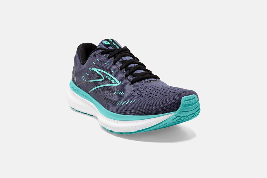 Brooks Glycerin 19 Road Running Shoes - Womens - Dark Grey/Blue - WH8297163